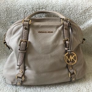 Cream Snakeskin Michael Kors Bag